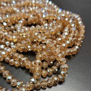 Бусины из стекла 4х6 мм, форма рондель