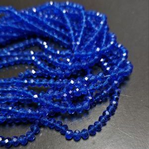 Бусины из стекла 3х4 мм, форма рондель