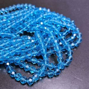 Бусины из стекла 4 мм, форма шар в огранке 