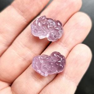 .Пияо из аметиста, размер 17х9 мм.