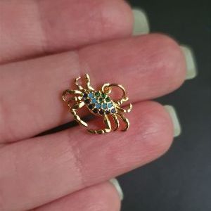 Подвес краб, цвет "золото"
